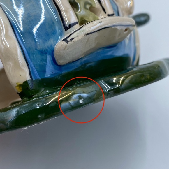 2002 Blue Sky Clayworks Fairy Lily Flower Birdhouse Tea Light Candle Holder - Picture 7 of 12